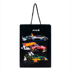 Подарочная упаковка - Пакет бумажный подарочный Kite Hot Wheels 18х24см (HW25-265)