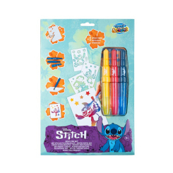 Товари для малювання - Набір спрей-ручок Disney Stitch з трафаретами в конверті (ST23363)