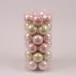 Аксесуари для свят - Кульки скляні Flora D-5,7 см. 30 шт(44587) (MR35641)
