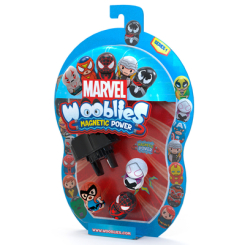 Волчки и боевые арены - Игровой набор Marvel Wooblies Магнитные фигурки с пусковым устройством в блистере 3 шт (WBM011) 