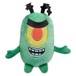 Персонажи мультфильмов - Мягкая игрушка Sponge Bob Планктон 12 см (EU690506)