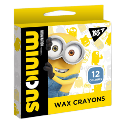 Канцтовары - Набор восковых карандашей Yes Minions 12 штук (590140)