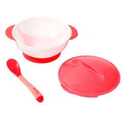 Товары по уходу - Тарелка Lindo с крышкой красная (4890210600505) Товары по уходу - Тарелка Lindo с крышкой красная (4890210600505)