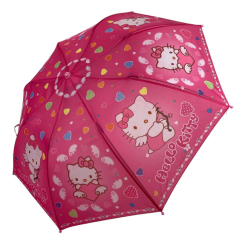 Зонты и дождевики - Детский зонт с Хеллоу Китти полуавтомат от Paolo Rossi розовый 3107-1