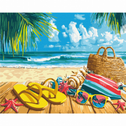 Товари для малювання - Картина за номерами Brushme Морський відпочинок 40х50 см (BS54242)