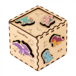 Развивающие игрушки - Кубик-сортер Good Play ДиноМир (CUB-4-010) Развивающие игрушки - Кубик-сортер Good Play ДиноМир (CUB-4-010)