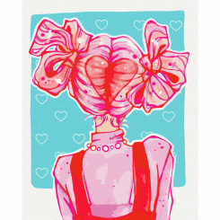 Товари для малювання - Картина за номерами Brushme Рожевий образ (BS53900)