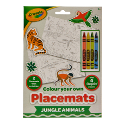 Товары для рисования - Набор для разрисовывания Crayola Подложки Джунгли (15755-A)