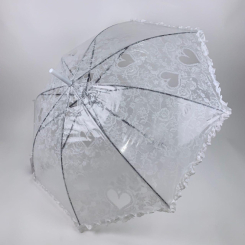 Зонты и дождевики - Детский зонтик-трость SL Белый (18102-3)