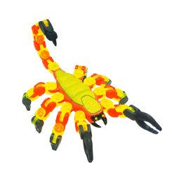 Фігурки тварин - Фігурка Klixx Creaturez Fidget Скорпіон жовто-червоний (KX110_B)