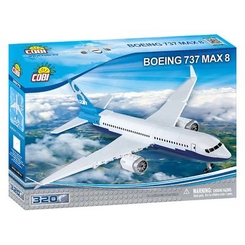 Конструкторы с уникальными деталями - Конструктор COBI Самолет Boeing 737 max 8 (COBI-26175)