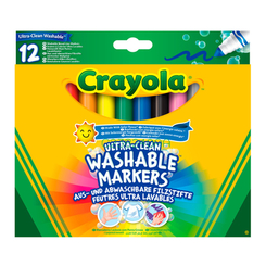 Канцтовари - Набір фломастерів Crayola Ultra-clean washable 12 шт (256349.012)