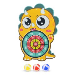 Спортивні настільні ігри - Дартс Країна Іграшок 3 м'ячика на липучках Динозаврик (767-27D)