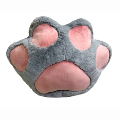 Подушки - М'яка іграшка MeriToys Лапка сіра з рожевим 40 см (2050000326660/5)