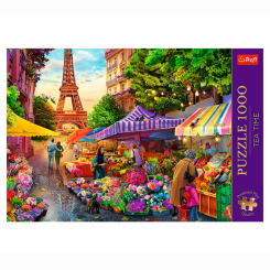 Пазли - Пазл Trefl Premium Plus Квітковий базар Париж 1000 елементів (10799)