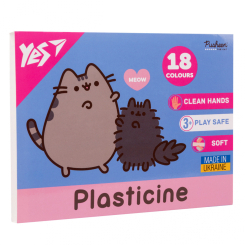 Наборы для лепки - Пластилин Yes Pusheen 18 цветов (540695)