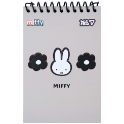 Блокноти - Блокнот Yes Miffy Flora з фігурною висічкою у клітинку (152250)