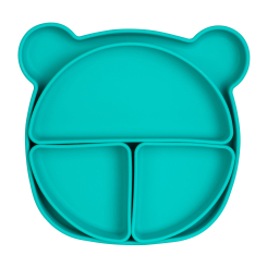 Товары по уходу - Тарелка на присоске Baby Team Силиконовая секционная (6050)