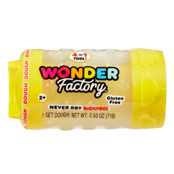 Набори для ліплення - Маса для ліплення Wonder factory Світ кольору та форми жовта (595120/3)