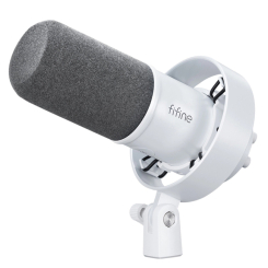 Игровая периферия - Микрофон динамический Fifine XLR White (K688W) Игровая периферия - Микрофон динамический Fifine XLR White (K688W)