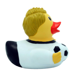 Іграшки для ванни - Каченя гумове LiLaLu FunnyDucks Футболіст L1815