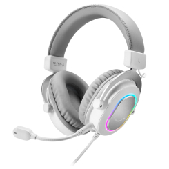 Наушники - Гарнитура Fifine RGB white (H6W)