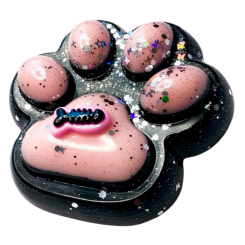 Антистрес іграшки - Іграшка-антистрес Shantou Jinxing Котяча лапка чорно-рожева (C7801/2)