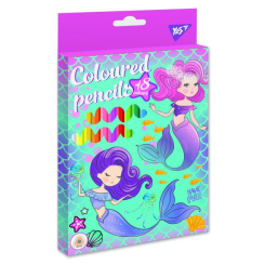 Канцтовари - ​Олівці кольорові Yes Mermaid 18 кольорів (290599)