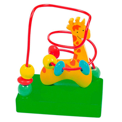 Развивающие игрушки - Детская головоломка Bino Лабиринт с бусинками Жираф (84160)