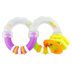 Брязкальця, прорізувачі - Іграшка брязкальце Забавні кільця BABY TEAM (8446)