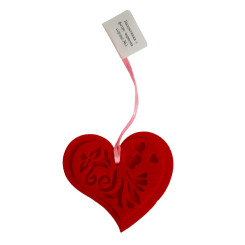 Аксесуари для свят - Підвіс Apli Krapli Валентинка з фетру червоне сердце №1 (2251591260016) Аксесуари для свят - Підвіс Apli Krapli Валентинка з фетру червоне сердце №1 (2251591260016)