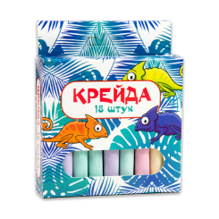 Канцтовари - Крейда Strateg Маленька кругла різнокольорова (50107) (4823113839383)