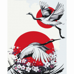 Товари для малювання - Картина за номерами Brushme Японський журавель (BS53799)