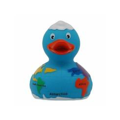 Игрушки для ванны - Уточка резиновая LiLaLu FunnyDucks Глобус L1617