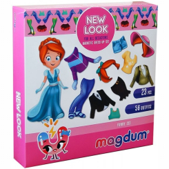 Настільні ігри - Набір магнітів Magdum "Лялька з одягом New look" ML4031-14 EN