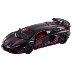 Транспорт і спецтехніка - ​Автомодель Автопром Lamborghini Aventador SVJ чорна (68472/2)