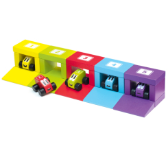 Развивающие игрушки - Деревянный кубик Cubika Цветные гонки (14859)