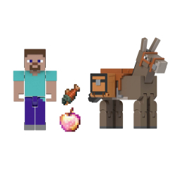 Фігурки персонажів - Набір фігурок Minecraft Steve and Donkey (GTT53/8)