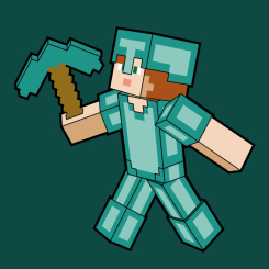 Товары для рисования - Картина по номерам Santi Майнкрафт Алекс в алмазной броне 25 х 25 см (955027) Товары для рисования - Картина по номерам Santi Майнкрафт Алекс в алмазной броне 25 х 25 см (955027)