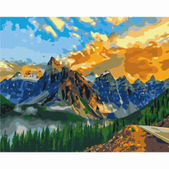 Товари для малювання - Картина за номерами Brushme Гірський пейзаж (BS27152)