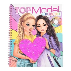 Товари для малювання - Розмальовка Top Model Рожеві пайєтки (0410744)