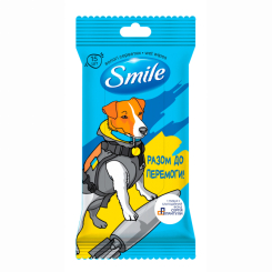 Антисептики і маски - Вологі серветки Smile Разом до Перемоги 15 шт (42226470)