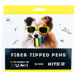 Канцтовари - Фломастери Kite Dogs​ 18 коьорів (K22-448)