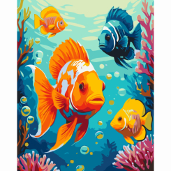 Товары для рисования - Картина по номерам Art Craft Яркие рыбки 40 х 50 см (11694-AC) Товары для рисования - Картина по номерам Art Craft Яркие рыбки 40 х 50 см (11694-AC)
