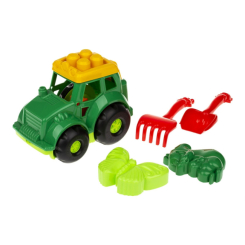 Наборы для песочницы - Песочный набор Трактор "Кузнечик" №2 Colorplast 0213 Зеленый (32068s39752)