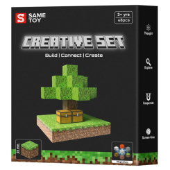 Магнітні конструктори - Магнітний конструктор Same toy Creative Set Skyblock 48 деталей (MCRAFT-1812-SM)