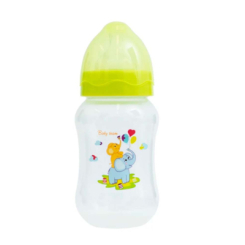 Товари для догляду - Пляшечка для годування Baby Team Слоники зелена (1002/2)