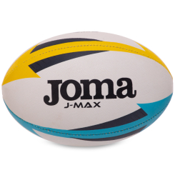 Спортивные активные игры - Мяч для регби Joma J-MAX 400680-209 №3 Белый-желтый-синий (400680-209_Белый-желтый-синий)