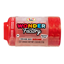 Набори для ліплення - Маса для ліплення Wonder factory Світ кольору та форми червона (595120/1) Набори для ліплення - Маса для ліплення Wonder factory Світ кольору та форми червона (595120/1)