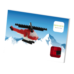 Конструктори з унікальними деталями - Конструктор BRIXIES Листівка Геликоптер 80 деталей (220.048)